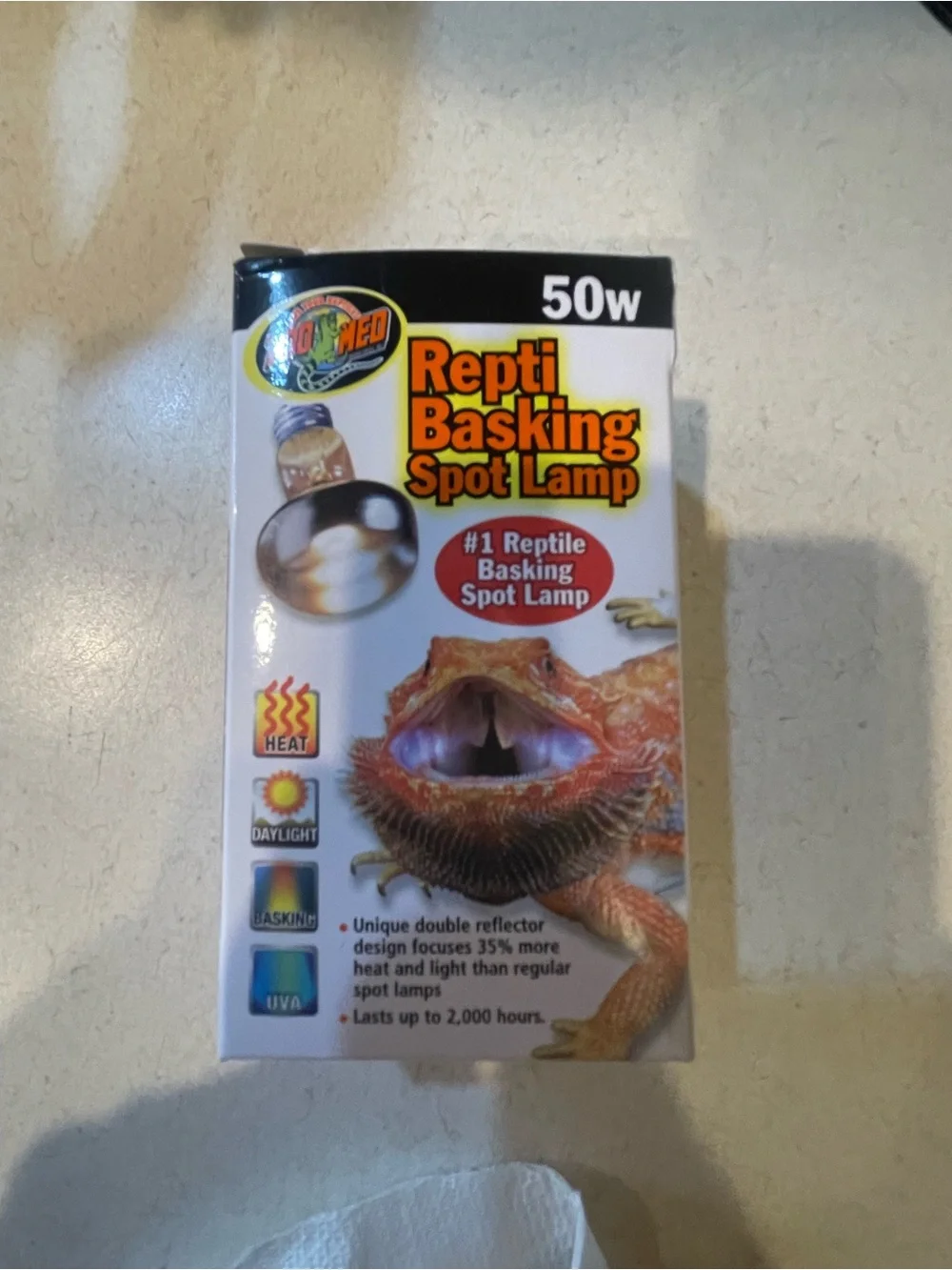 Zoo Med Dual Dome Reptile Heat Lamp Fixture & Two Different Bulbs